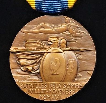 Aberdeen Medals France Medal For The Battle Of The Somme Medaille