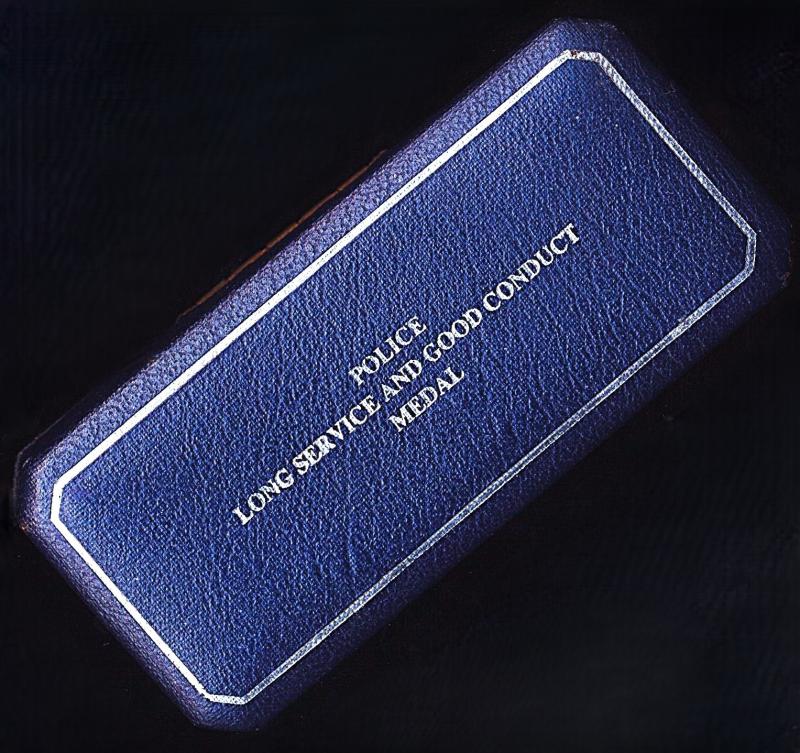 Police Long Service and Good Conduct Medal. EIIR issue. Empty case of issue