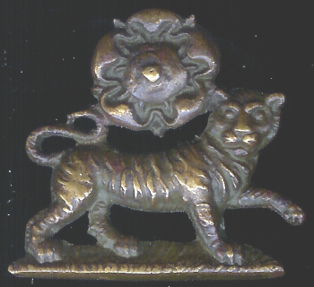 The York and Lancaster Regiment. Officers bronze OSD collar badge. Circa 1902-1918