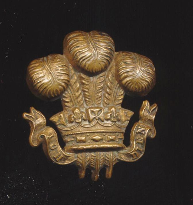 British Army: Cheshire Yeomanry. Gilding metal collar badge. Circa 1914-1918