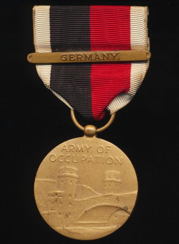 United States: Army Occupation Service Medal. With clasp 'Germany' with crimp brooch