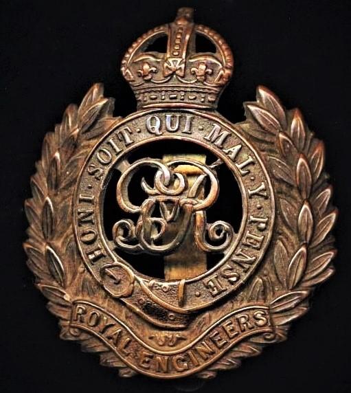 Royal Engineers. George V. Bronze Cap Badge