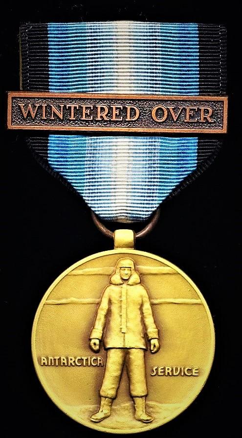 United States: Antarctic Service Medal 1946-. With bronze 'Wintered Over' clasp