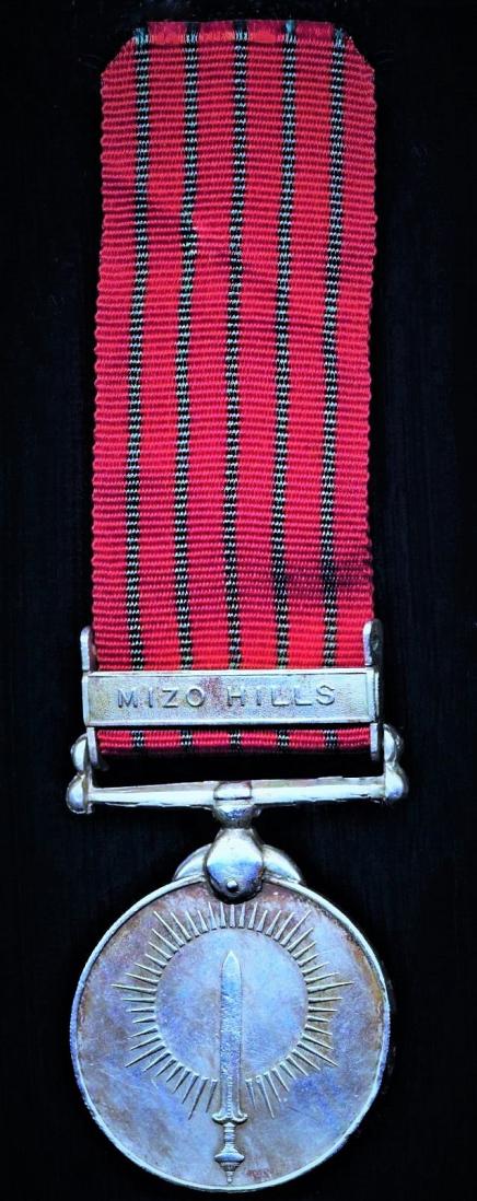 India: General Service Medal 1947. With clasp 'Mizo Hills' (2448270 Sep. Sita Ram, Punjab. R.)