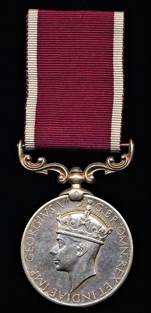 India Long Service & Good Conduct Medal. GVI issue (44389 Nk. Bhola Singh, R Bombay S & M)