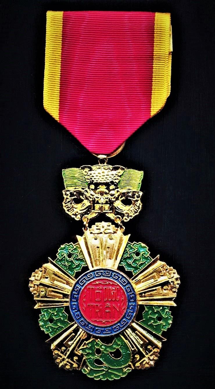 Vietnam (Republic of South Vietnam). National Order of Vietnam. 5th Class Knight. Breast badge. Gilt