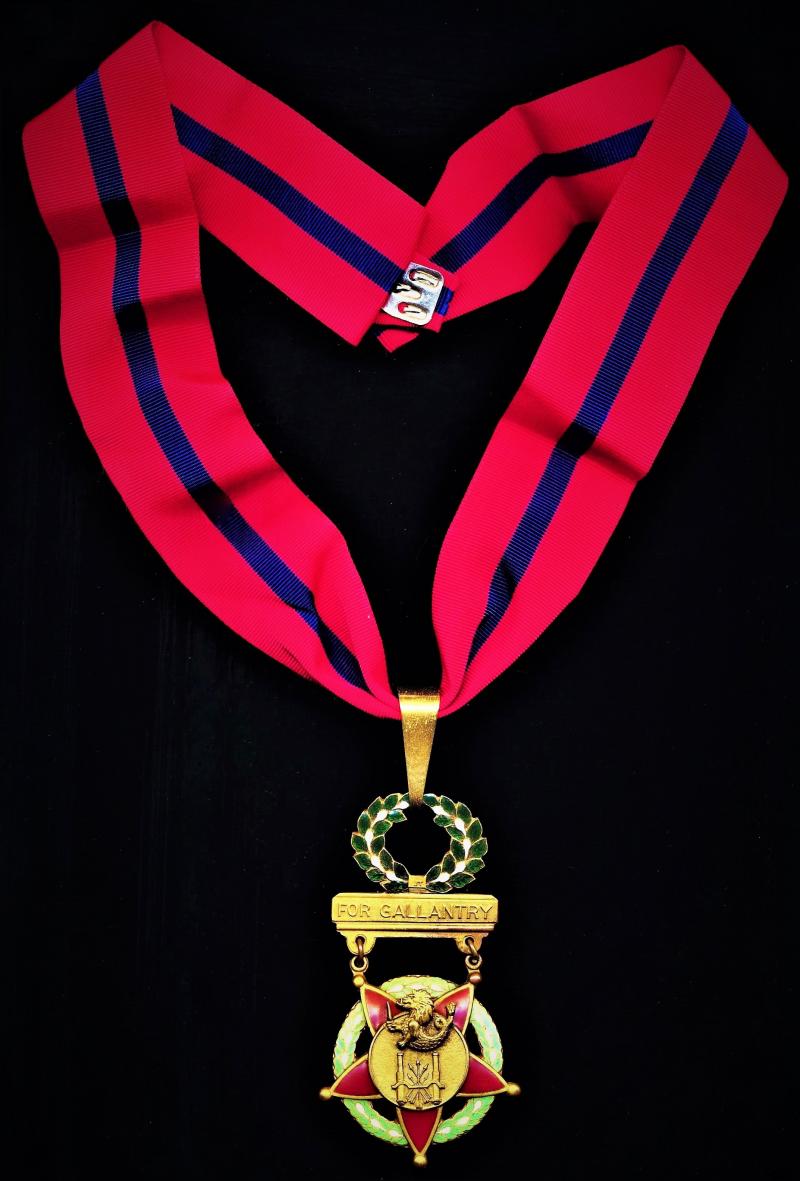 Philippines (Republic): Distinguished Conduct Star. 3rd Type. Gilt & enamel neck badge