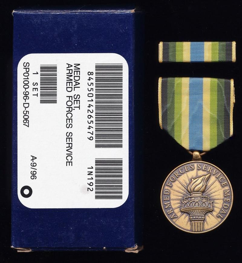 United States: Armed Forces Service Medal (AFSM)