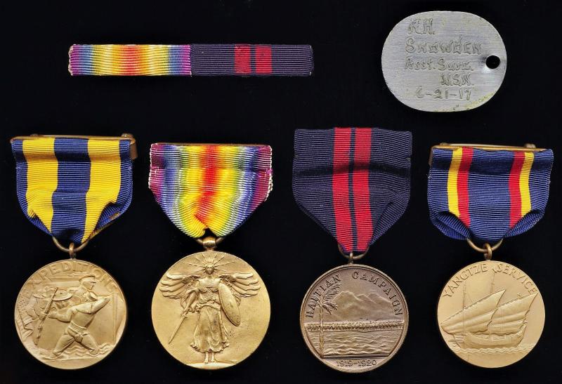 Aberdeen Medals United States A Documented Great War Haiti And China Yangtze Campaign Medal 