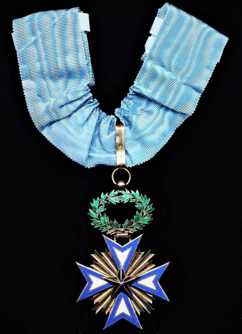 France (Colonial): Order of the Black Star of Dahomey 1896-1963 (Ordre De L'Etoile Noire Du Dahomey 1896-1963). 3rd Class 'Commander' silver, gilt & enamel breast badge
