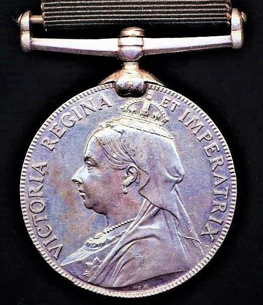 Volunteer Force Long Service Medal (India & the Colonies). Victorian issue (Volr. J. P. Keating Mussoorie Volr. Rifle Corps.)