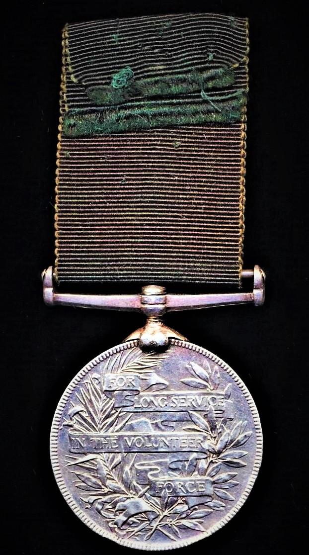 Volunteer Force Long Service Medal (India & the Colonies). Victorian issue (Volr. J. P. Keating Mussoorie Volr. Rifle Corps.)