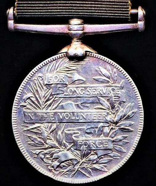 Volunteer Force Long Service Medal (India & the Colonies). Victorian issue (Volr. J. P. Keating Mussoorie Volr. Rifle Corps.)