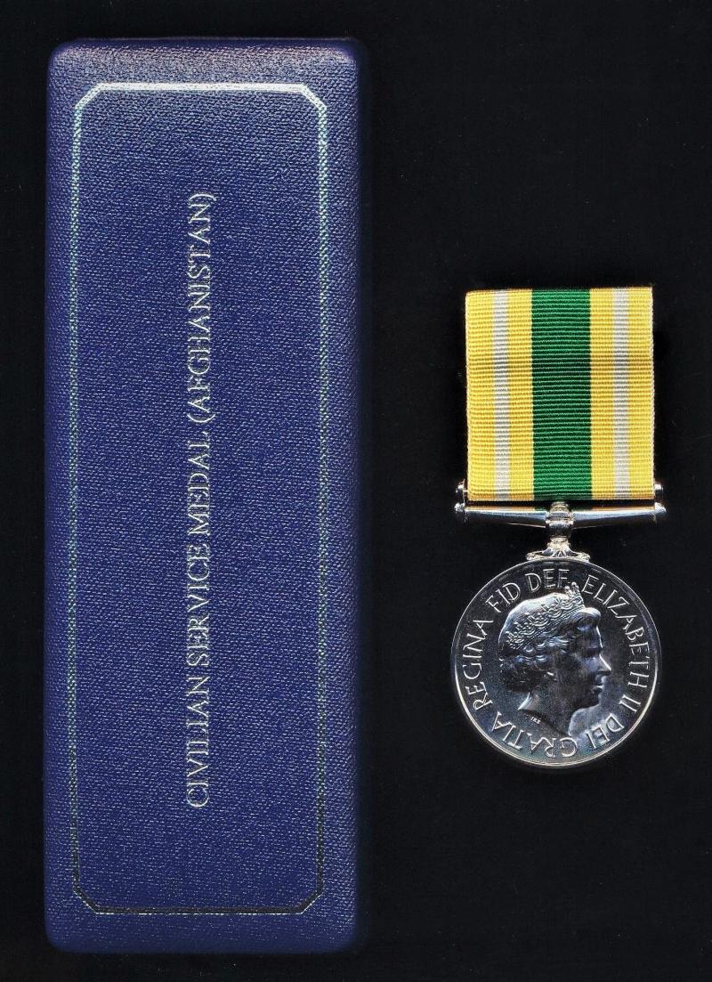 Aberdeen Medals Civilian Service Medal Afghanistan 2001   21246 