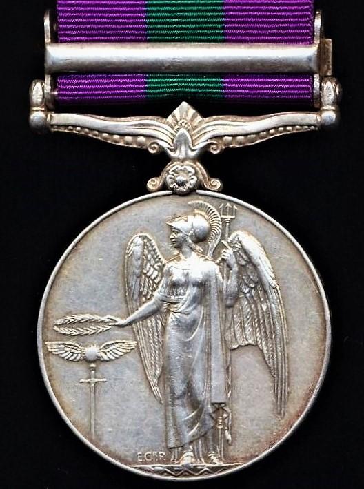 Aberdeen Medals | General Service Medal 1918-62. GVI First Issue With ...