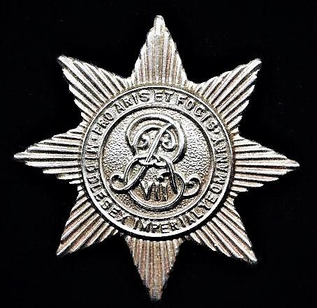 Middlesex Imperial Yeomanry: Cap badge. White metal. Circa 1902-1908
