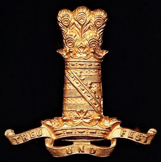 11th (Prince Albert's Own) Hussars. Cap badge. Gilding metal circa 1896-1911