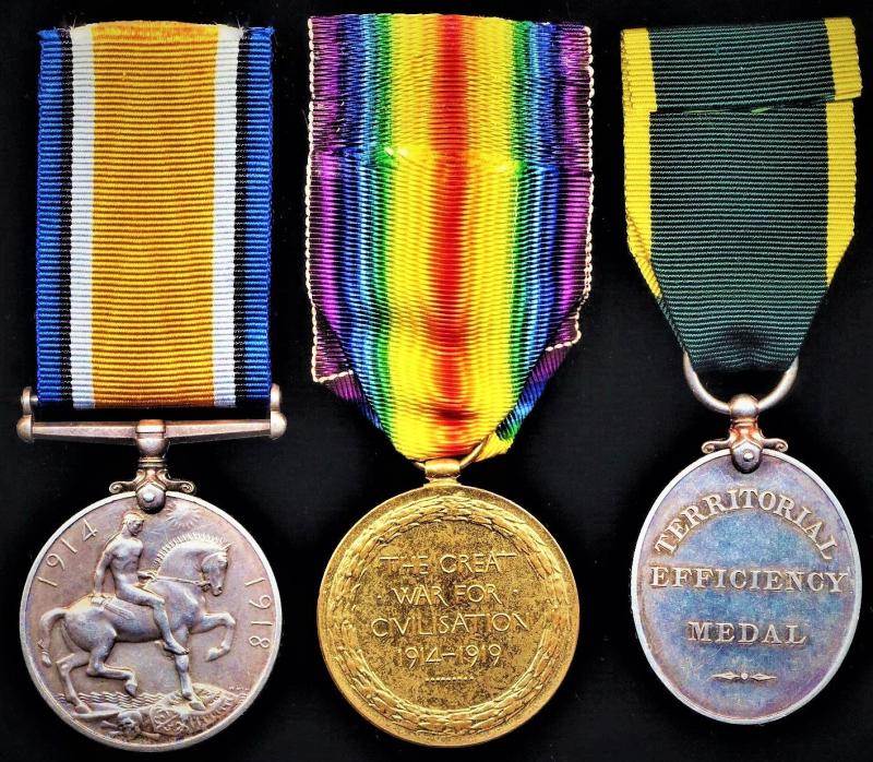 A proud Cardiff family's '7 x Sons' record of Great War service including a Prisoner of War medal group of 3: Private Dudley Morgan, 'A Company', 2/4th Battalion (Oxfordshire & Buckinghamshire Light Infantry (Territorial Force) late 'Welsh Cyclists
