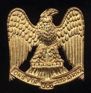 Republic of South Africa: Regiment Louw Wepener. Gilding metal collar badge