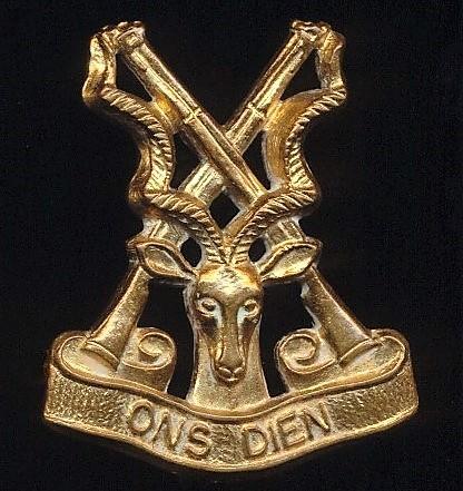 Republic of South Africa: Regiment Christiaan Beyers. Gilding metal beret badge