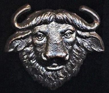 Republic of South Africa: Kaffrarian Rifles. Bronze metal collar badge