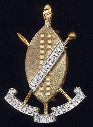 Republic of South Africa: Prince Alfred's Guard. Bi-metal beret cap badge