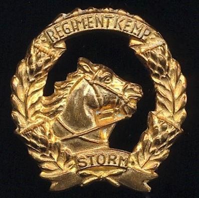 Union of South Africa: Regiment Kemp. Gilding metal collar & or collar badge