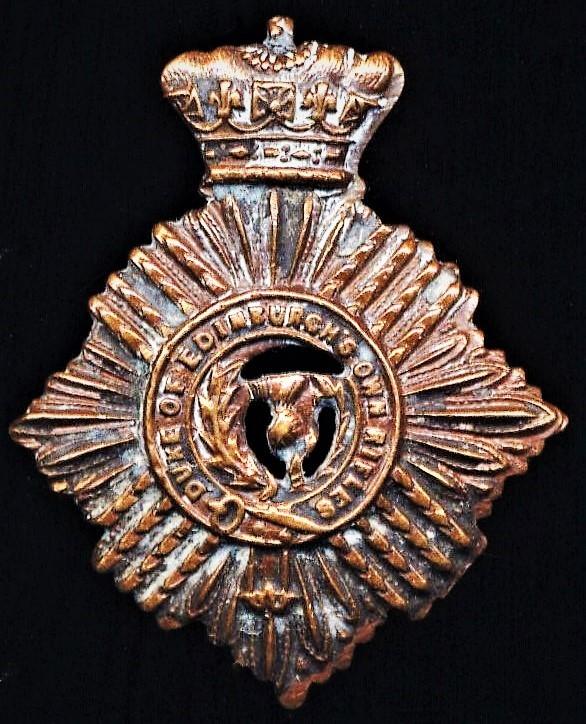 Union of South Africa: Duke of Edinburgh's Own Rifles. Ducal crown. Copper collar badge