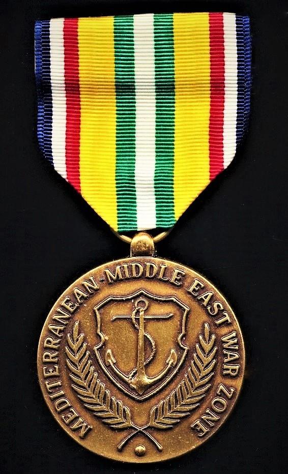 United States: Merchant Marine Mediterranean Middle East War Zone Medal 1941-1945
