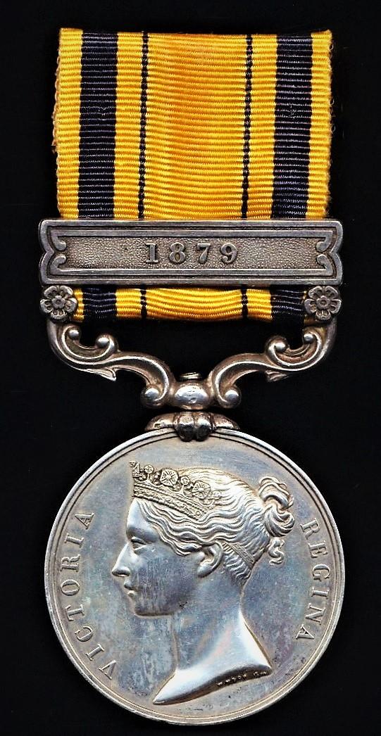 South Africa Medal 1877-1879. With clasp '1879' (2287. Pte J. Bull. 94th Foot)