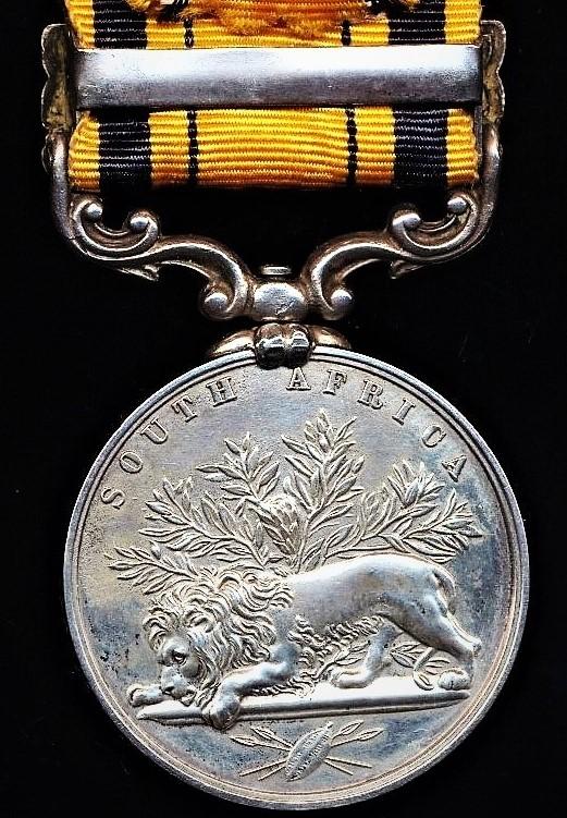 South Africa Medal 1877-1879. With clasp '1879' (2287. Pte J. Bull. 94th Foot)