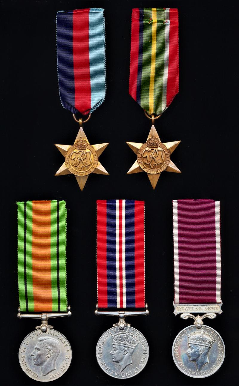 A Far East Prisoner of War 'Battle for Hong Kong' campaign & long service medal group of 5: Corporal Charles Wiliam Standen, Royal Electrical & Mechanical Engineers, late Royal Army Ordnance Corps