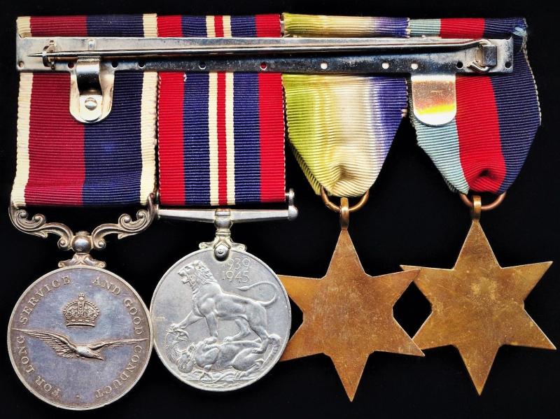 A Second World War campaign and post-war long service medal group of 4: Corporal Reginald John Douglas Skipp, Royal Air Force