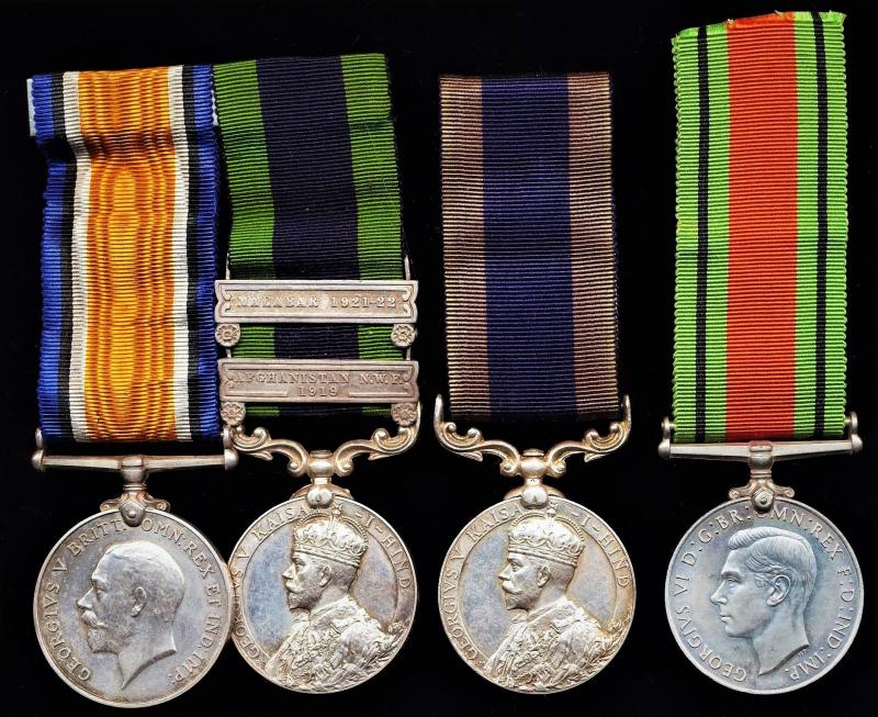An Officers 'Double-issue' India General Service Medal group: Lieutenant Frank Page Elton Bates, 83rd Wallajahbad Light Infantry, late 2nd Battalion 35th Sikhs, Indian Army