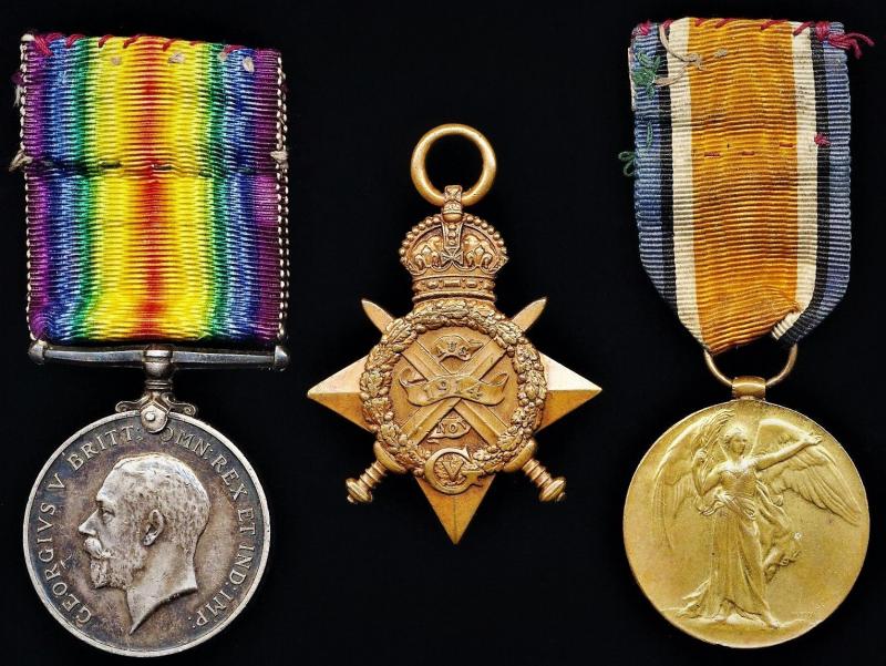A 'Wounded-in-Action' Casualty's Great War 1914 Star medal group of 3: Private James Curran, 1st Battalion Queen's Own Cameron Highlanders