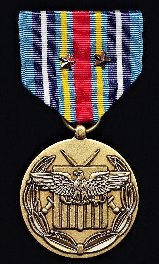 United States: Global War on Terrorism Expeditionary Medal (GWOT-EM). With 'Silver' & 'Bronze' service star devices on riband