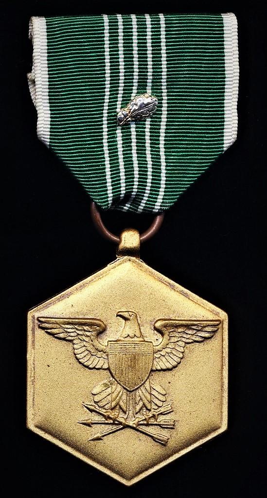 United States: Army Commendation Medal (Instituted 1945). With 1 x 'Silver Oakleaf Cluster'.