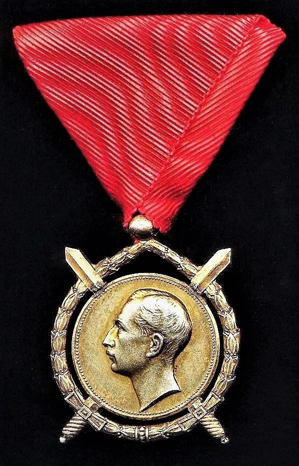 Bulgaria (Kingdom): Order of Merit (Military). Gold (Gilt) 1st Class Medal of the Order with 'Swords', Boris III