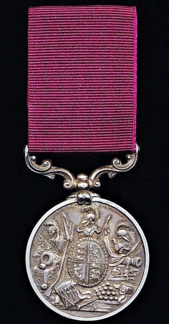 Military Long Service & Good Conduct Medal. Victorian issue for Europeans serving with the Indian Army (Sergt Major J Grant Sappers & Miners G.O.C.C. 4th Decr 1877)