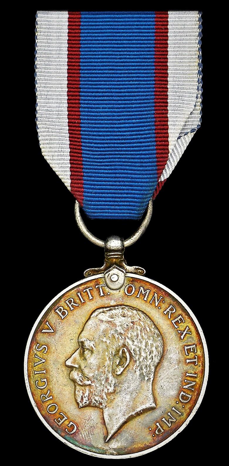 Royal Fleet Reserve Long Service & Good Conduct Medal. GV 2nd issue 'Coinage Head' (SS.116170 (Po. B.10459) S. H. Bird. Sto.1, R.F.R.)