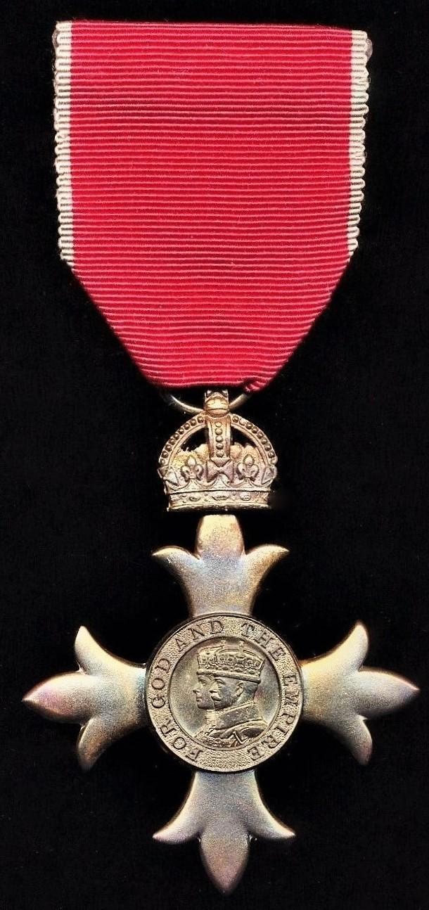 Order Of The Most Excellent Order of the British Empire (Civil). A 4th class Officer’s (O.B.E.) 2nd type breast badge. Silver gilt. An attributed item of insignia - David Archibald, O.B.E., General Secretary of the North Atlantic Liner Committee