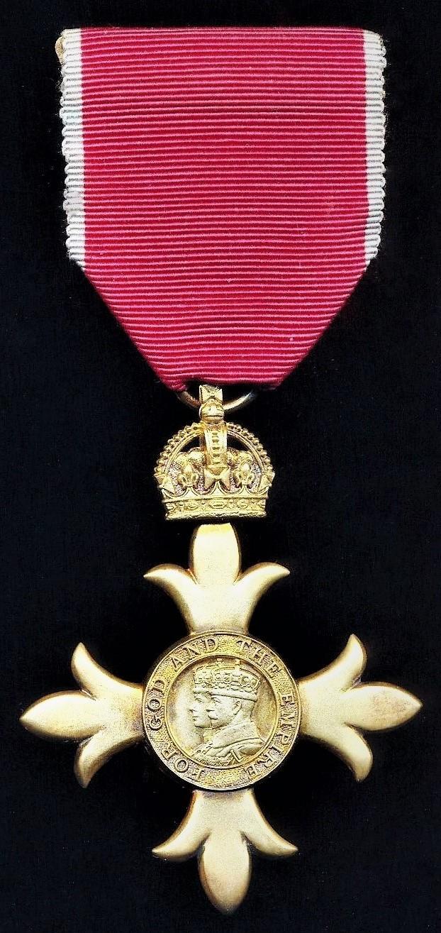 Order Of The Most Excellent Order of the British Empire (Civil). A 4th class Officer’s (O.B.E.) 2nd type breast badge. Silver gilt