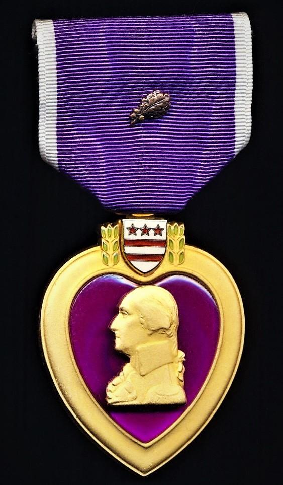 United States: Purple Heart Medal. With 'Bronze Oakleaf Cluster'. 1990-2022 era issue
