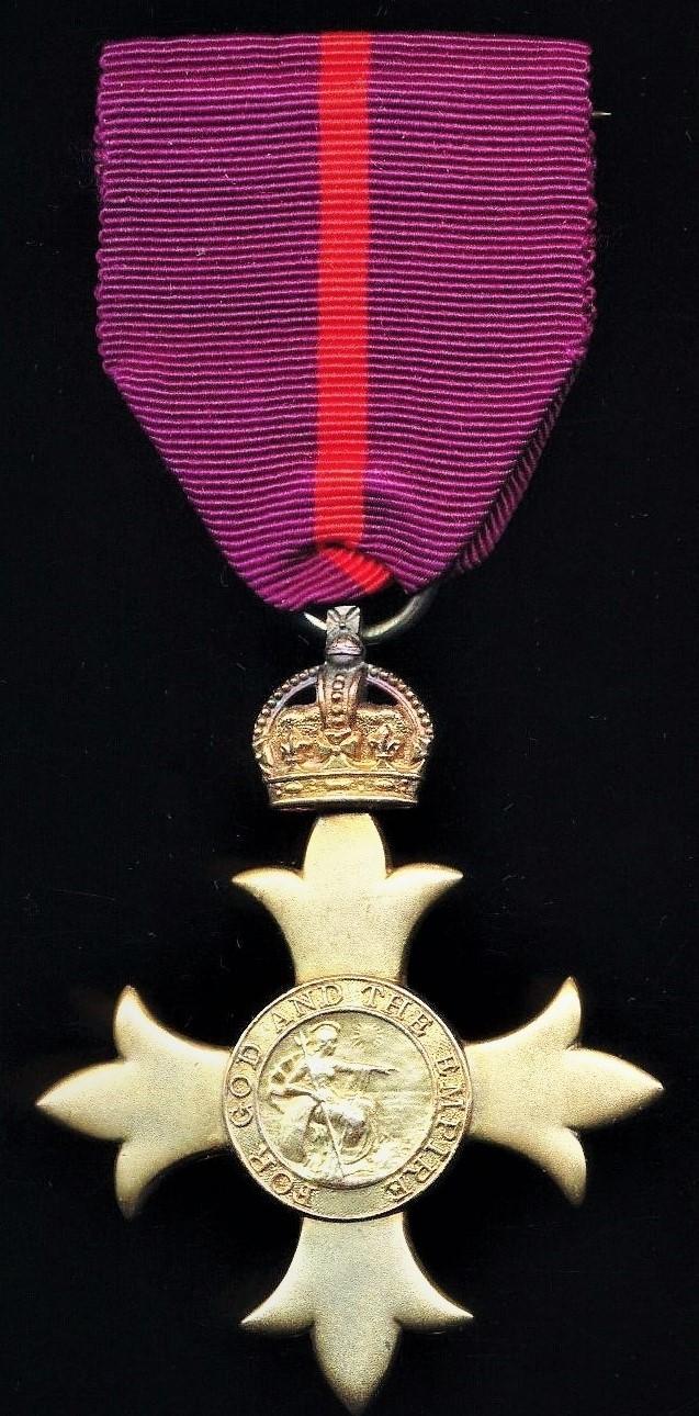 Order of The Most Excellent Order of the British Empire (Military). A 4th class Officer (O.B.E.) 1st type breast badge. Silver-gilt (hallmarked) for 1919. Cased