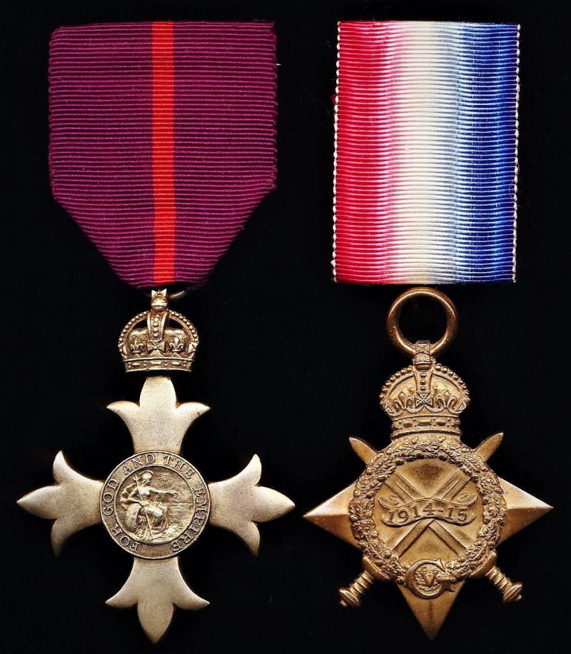 An important 'Gallipoli' (ANZAC Cove 25 April 1915) & Jutland' Naval Surgeon medal pair: Surgeon Lieutenant Duncan Lorimer, O.B.E., M.B., F.R.C.S., Royal Naval Volunteer Reserve, late H.M.S. Bacchante at Dardanelles & H.M.S. Malaya, at Jutland