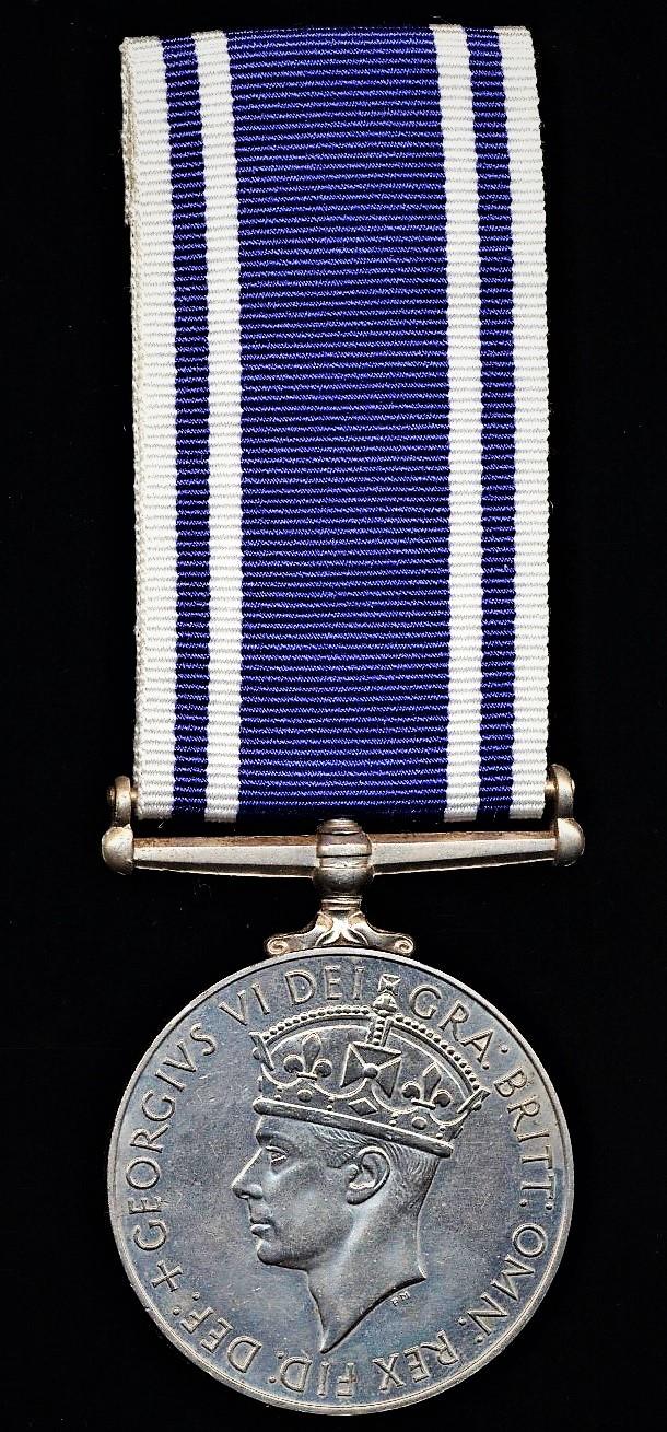 Police Long Service and Good Conduct Medal. GVI issue (Sergt. Bernard. A. Graham)