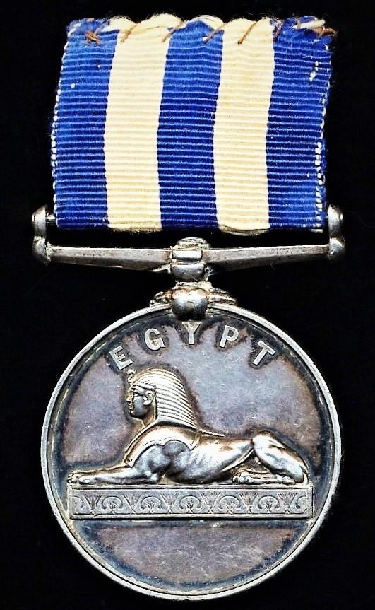 Egypt & Sudan Medal 1882-1885. No clasp, reverse undated (J. H. Nichols, Carpr R. N. H.M.S. Briton.)