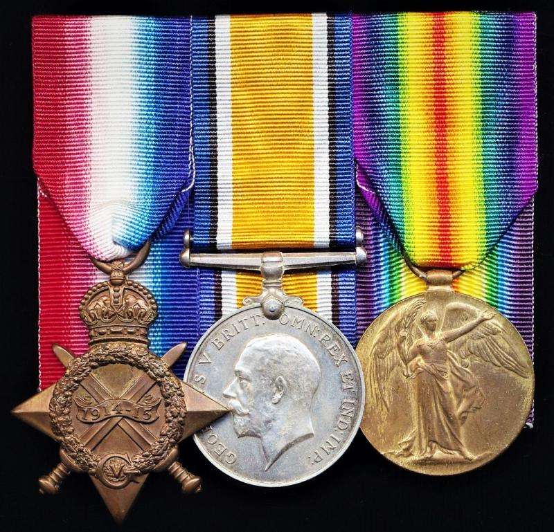 A 'Peterhead Loon's' Great War casualty campaign medal group of 3: Private John Davidson, 5th (Buchan & Formartin) Battalion Gordon Highlanders, 51st Highland Division