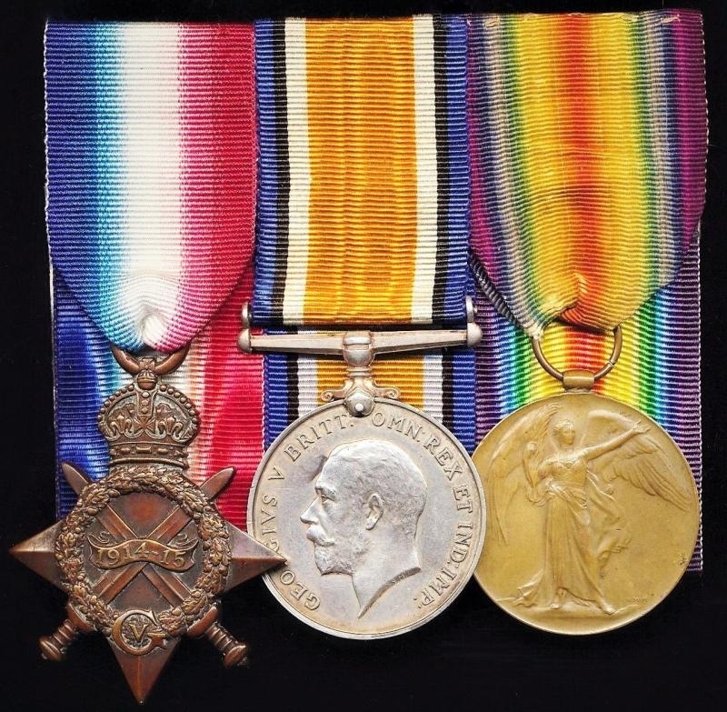An Aberdonian 'Jock's' Great War multiple 'Wounded-in-Action campaign medal group of 3: Lance-Corporal George Morrice, 6/7th Battalion Gordon Highlanders, late 6th (Banff & Donside) & 'C' Company 2nd Battalions Gordon Highlanders