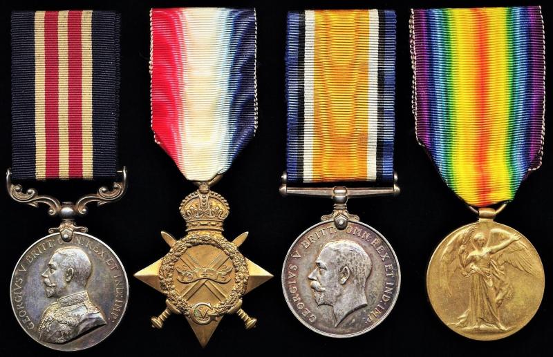 A Strichen Loon's 'Bravery in the Field' & Great War casualty medal group of 4: Private James Alexander Bruce, M.M., 1st Battalion 5th (Buchan & Formartin) Gordon Highlanders (Territorial Force), 51st Highland Division